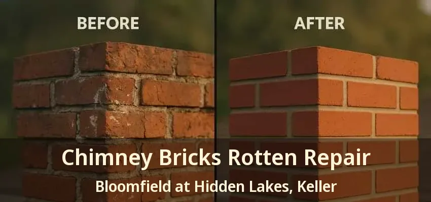 Chimney Bricks Rotten Repair Bloomfield at Hidden Lakes, Keller - TX