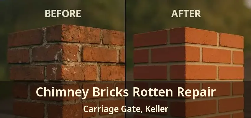 Chimney Bricks Rotten Repair Carriage Gate, Keller - TX