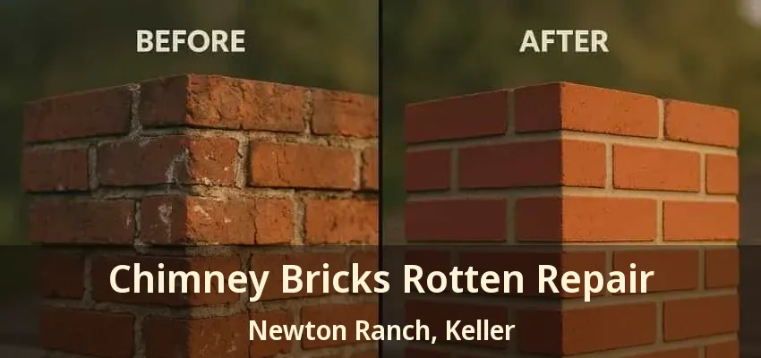 Chimney Bricks Rotten Repair Newton Ranch, Keller - TX