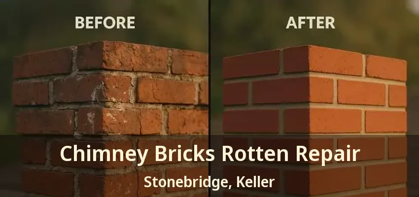 Chimney Bricks Rotten Repair Stonebridge, Keller - TX