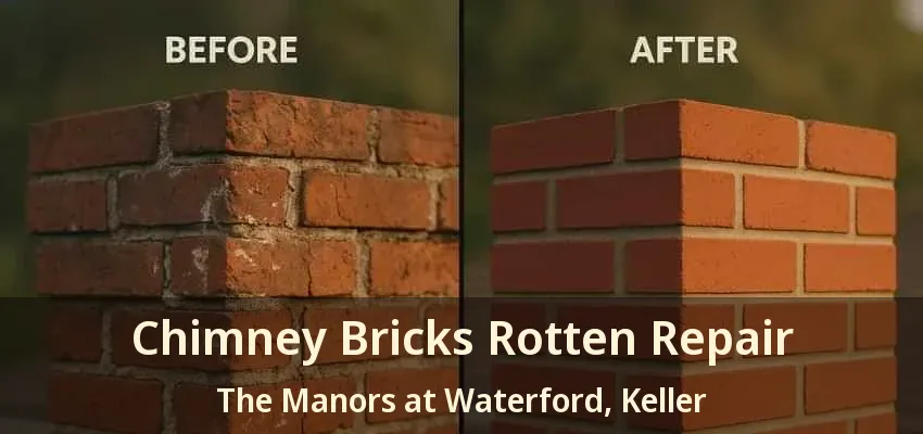 Chimney Bricks Rotten Repair The Manors at Waterford, Keller - TX