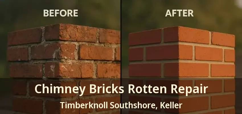 Chimney Bricks Rotten Repair Timberknoll Southshore, Keller - TX