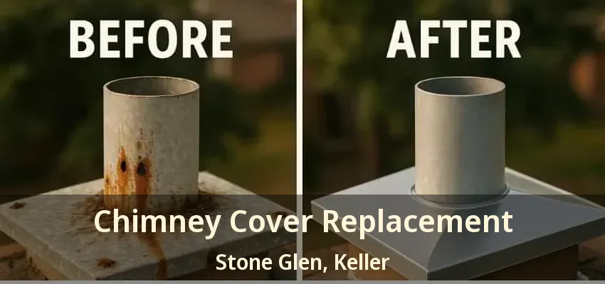 Chimney Cover Replacement Stone Glen, Keller - TX