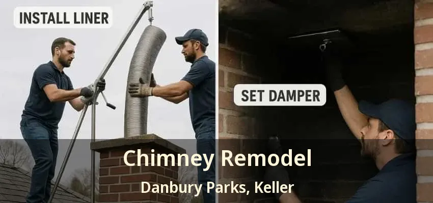 Chimney Remodel Danbury Parks, Keller - TX