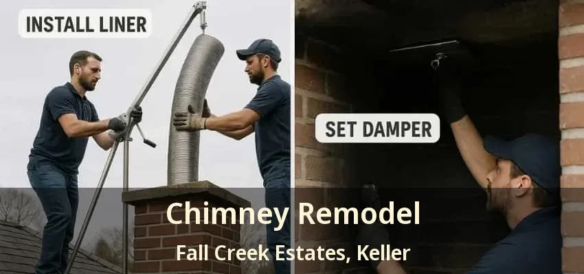 Chimney Remodel Fall Creek Estates, Keller - TX