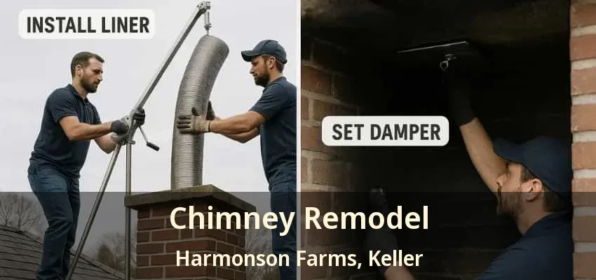 Chimney Remodel Harmonson Farms, Keller - TX