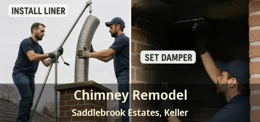 Chimney Remodel Saddlebrook Estates, Keller - TX