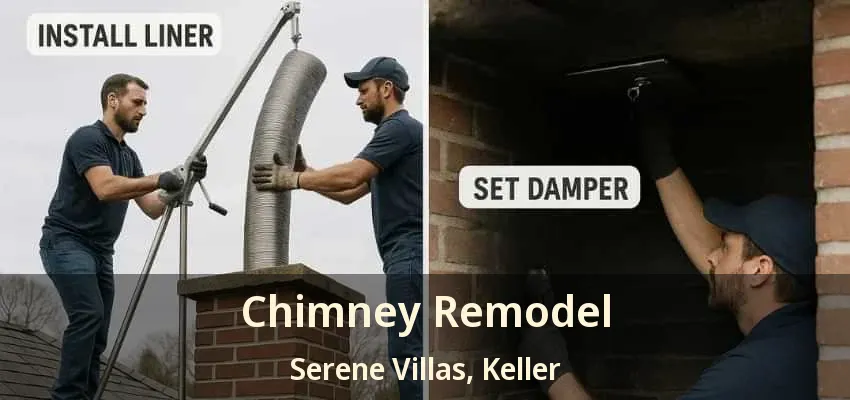 Chimney Remodel Serene Villas, Keller - TX