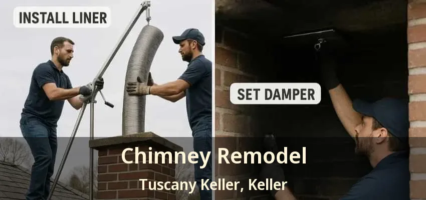 Chimney Remodel Tuscany Keller, Keller - TX