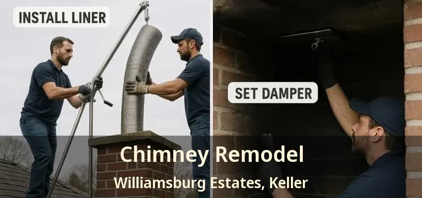 Chimney Remodel Williamsburg Estates, Keller - TX