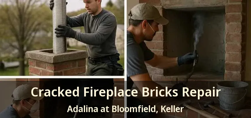 Cracked Fireplace Bricks Repair Adalina at Bloomfield, Keller - TX