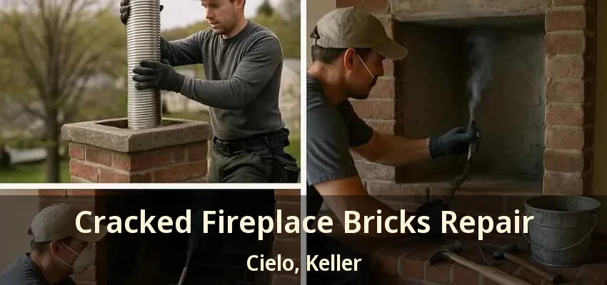 Cracked Fireplace Bricks Repair Cielo, Keller - TX