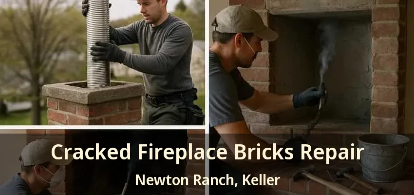 Cracked Fireplace Bricks Repair Newton Ranch, Keller - TX