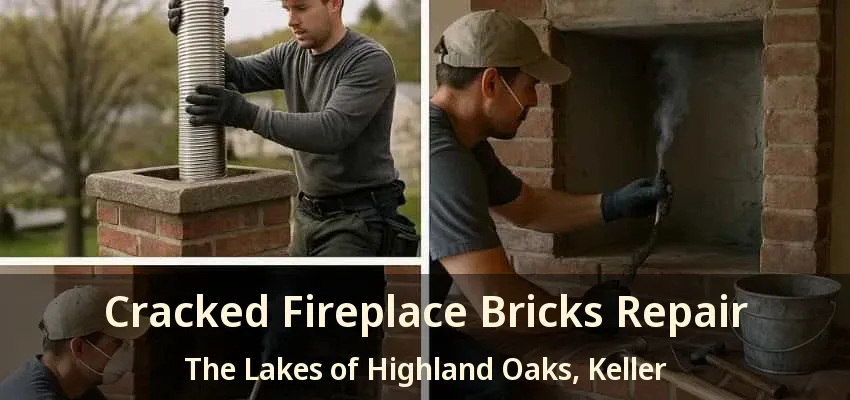 Cracked Fireplace Bricks Repair The Lakes of Highland Oaks, Keller - TX