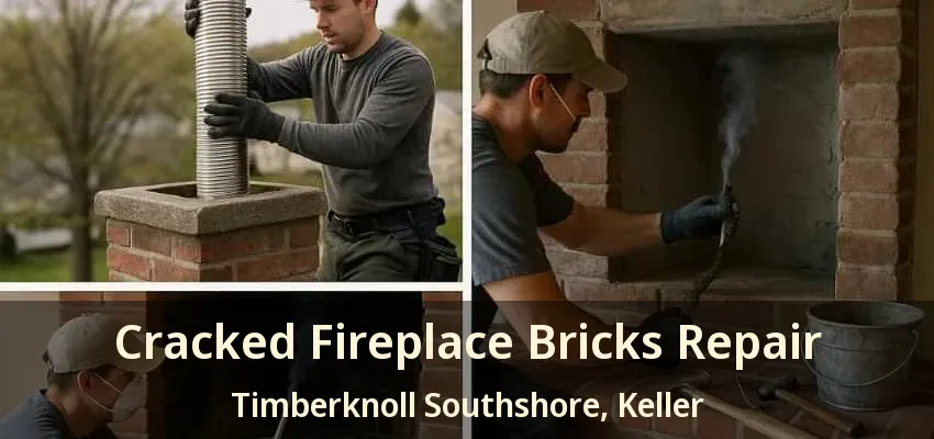 Cracked Fireplace Bricks Repair Timberknoll Southshore, Keller - TX