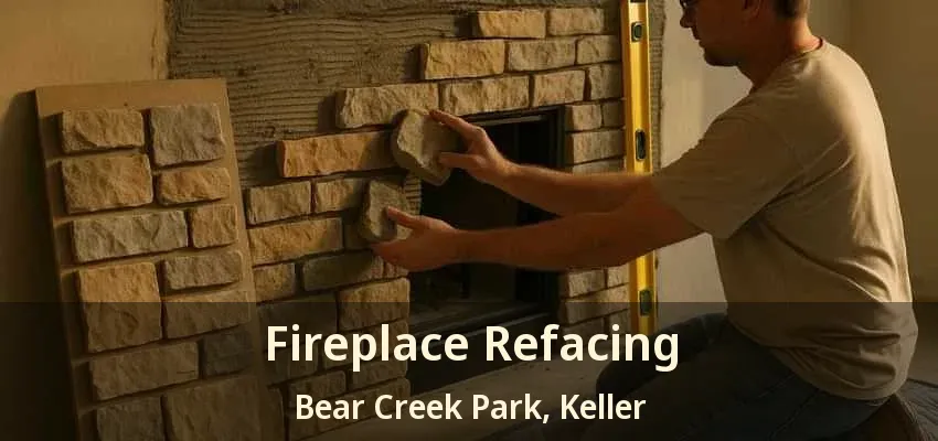 Fireplace Refacing Bear Creek Park, Keller - TX