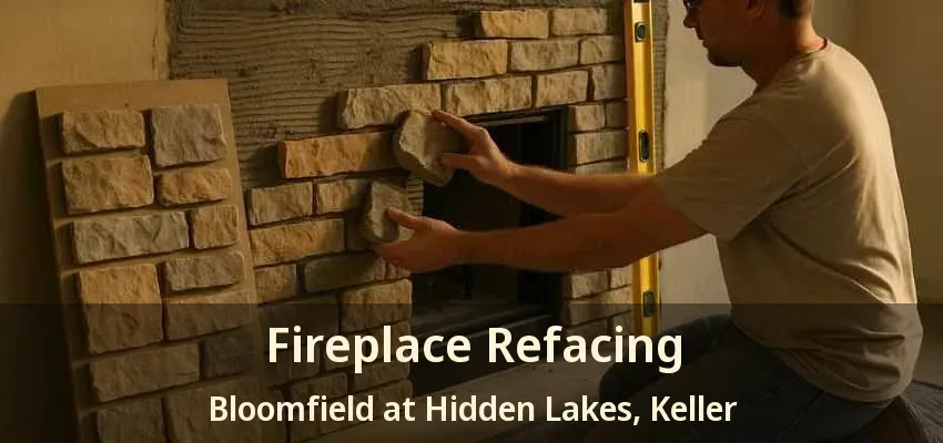 Fireplace Refacing Bloomfield at Hidden Lakes, Keller - TX