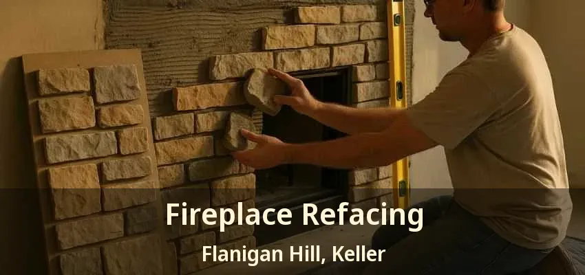 Fireplace Refacing Flanigan Hill, Keller - TX