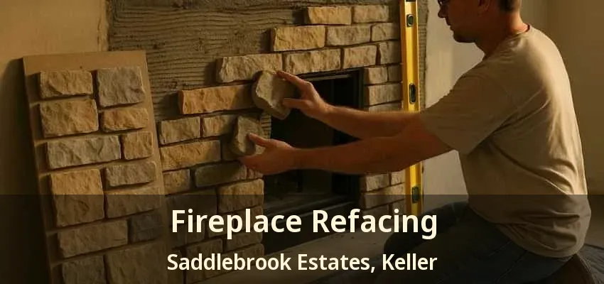 Fireplace Refacing Saddlebrook Estates, Keller - TX