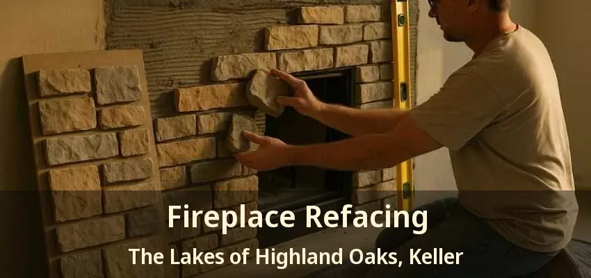 Fireplace Refacing The Lakes of Highland Oaks, Keller - TX