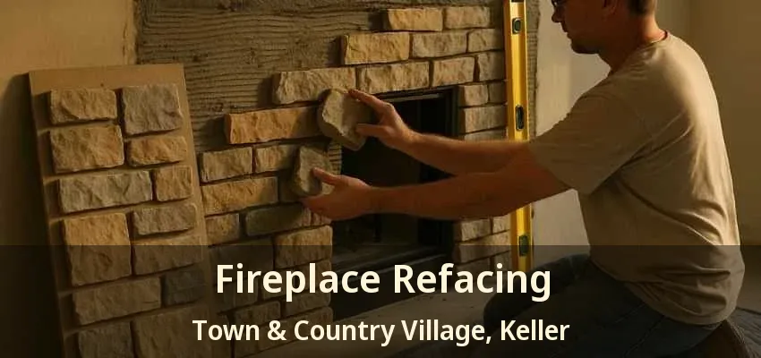 Fireplace Refacing Town & Country Village, Keller - TX