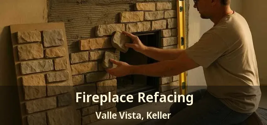 Fireplace Refacing Valle Vista, Keller - TX