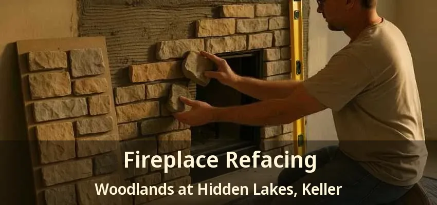 Fireplace Refacing Woodlands at Hidden Lakes, Keller - TX