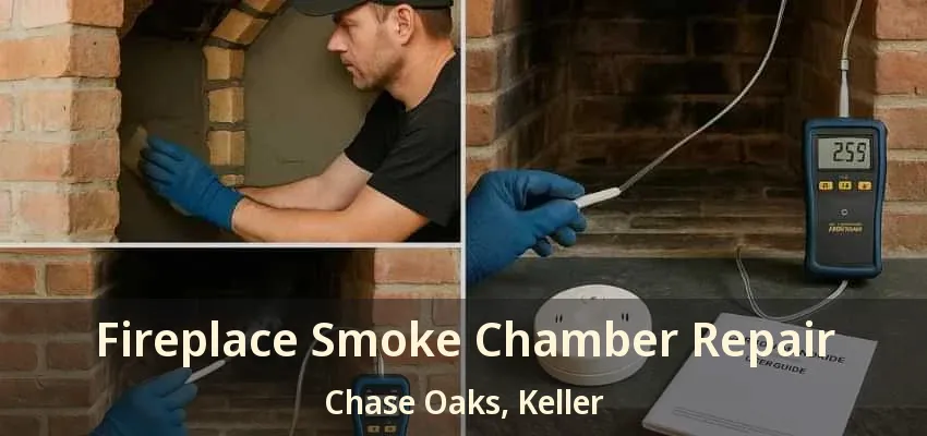 Fireplace Smoke Chamber Repair Chase Oaks, Keller - TX
