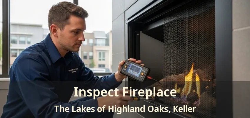 Inspect Fireplace The Lakes of Highland Oaks, Keller - TX