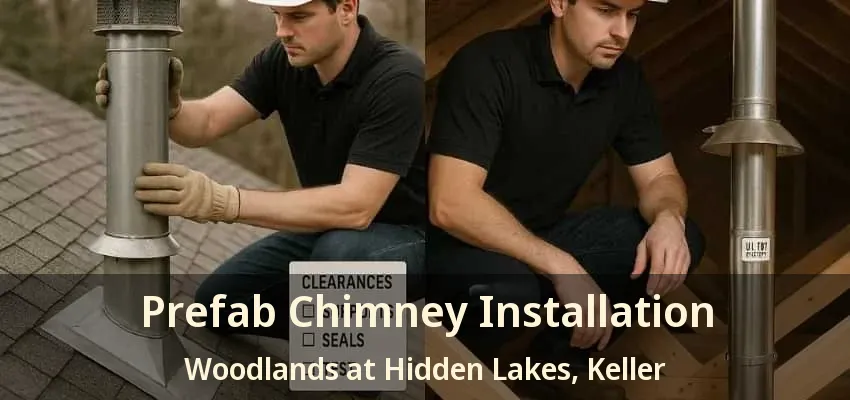 Prefab Chimney Installation Woodlands at Hidden Lakes, Keller - TX