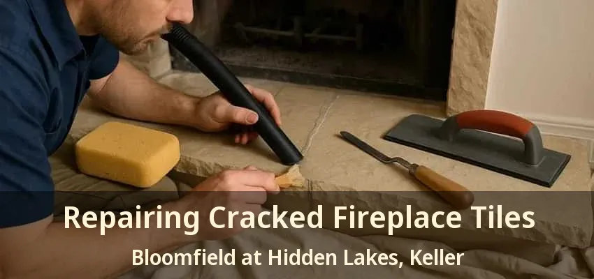 Repairing Cracked Fireplace Tiles Bloomfield at Hidden Lakes, Keller - TX