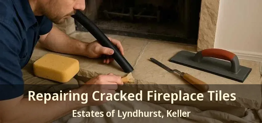 Repairing Cracked Fireplace Tiles Estates of Lyndhurst, Keller - TX